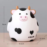 elvesmall New Cute Cartoon Image of Calf Resin Ornaments Children's Pet Money Box Home Decoration Children's Gifts Coin Bank