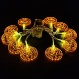 elvesmall 150cm 10LED Halloween LED String Lights Portable Pumpkin Ghost Skeletons Lights for Home Bar Halloween Party Decor Supplies