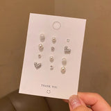 elvesmall Fashion New Delicate Elegant Butterfly Earrings Sets Simple Cute Korean Small Stud Earring for Women Girls Party Jewelry Gifts