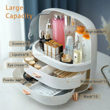 elvesmall  Makeup Container Polish Box Desktop Storage Organizer Makeup Drawer Large Box Cosmetic Capacity Storage Nail Jewelry Organizer