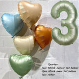 elvesmall 40inch Olive Green 0-9 Number Digital Helium Balloons Kids Adult 18 30 60th Birthday Party Decor Wedding Hawaiian Party Supplies