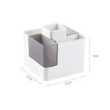 elvesmall 1pc Pen Holder Multi-grid Stationery Storage Box Detachable Combination Desktop Organizer Student Office Desk Accessories
