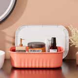 elvesmall Plastic Storage Box with Lid Household Clothes Toys Storage Basket Closet Cabinets Wardrobe Organizer Desktop Sundries Container