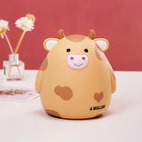 elvesmall New Cute Cartoon Image of Calf Resin Ornaments Children's Pet Money Box Home Decoration Children's Gifts Coin Bank