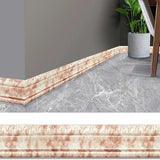 elvesmall 3D Foam Wall Edge Strip Stickers Self Adhesive Waterproof Baseboard Skirting Border Decor Wall Sticker Corner Waist Line 2.3m