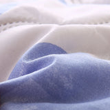 elvesmall New Skin Friendly Quilted Summer Quilt and Pillowcase or Single Quilts Soft Breathable Washable Thin Comforter Double Blanket