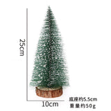 elvesmall  Mini Christmas Tree Desktop Decoration DIY Pine Needle Tree Christmas Decoration Christmas White Cedar Small Christmas Tree