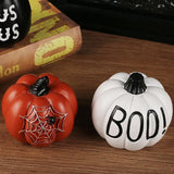 elvesmall Halloween Decor home outdoor Ornaments Resin Thanksgiving Pumpkin Set Fall Pumpkin Fall Thanksgiving Harvest Home Decorations