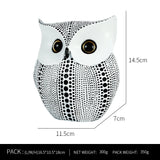 elvesmall Creative Resin Owl Ornaments Living Room Office Table Decorative Handicrafts Home Desktop Decoration Accessories, Friend Gifts