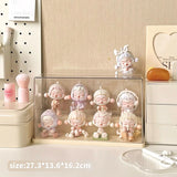 elvesmall  Blind Box Storage Display Stand Acrylic Transparent Lego Hand-made Decoration Display Cabinet for POPMart Dust-proof Display Box