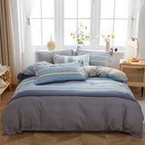 elvesmall Pink Grid Duvet Cover 100% Cotton Plaid Comforter Covers Queen 1pc Luxury Soft Reversible Bedding with Zipper Closure Home Decor