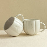 elvesmall  Vintage Cute Ceramic Coffee Mug Kawaii Fat Pumpkin Milk Drinking Cup Simple White Afternoon Tea Cup Office Cafe Coffee Cup Gift