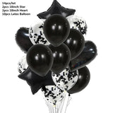 elvesmall 14pcs Rose Gold Mix Star Heart Confetti Latex Balloons Birthday Party Decorations Kids Adult Wedding Anniversary Globos Supplies