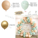 elvesmall Sand White Wedding Decor Balloon Garland Arch Kit Happy Birthday Party Metal Gold Silver Latex Baby Shower Decoration Balloons