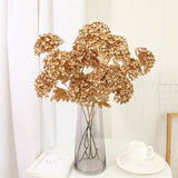 elvesmall Golden Artificial Plants Eucalyptus Leaf Home Christmas Decor Living Room Desk Decor Party Wedding Holiday Flower Arrangement