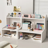 elvesmall Desktop Storage Rack Multi Story Shelving Elevating Bracket Desk Cosmetics Office Student Dormitory  Holders Desk Accessories