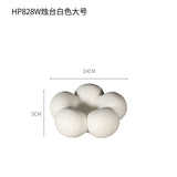elvesmall Ceramic Candle Holder Flower Shape Taper Candlesticks Holder for Centerpieces Wedding Decorations White Candle Holders