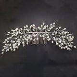 elvesmall Crystal Wedding Hair Combs Miraculous Women Headbands Accessories Flower Bridal Headpiece Clip Bride Jewelry Gift