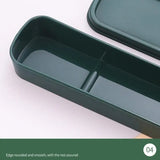 elvesmall Tableware Box Portable Flip Cover Type Cutlery Case Environmentally Friendly Spoon Storage Box Drop-resistant Household Supplies