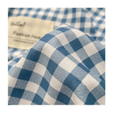 elvesmall  Professional Checkered Retro Grid Comforter Bedding Sets Cotton Bedding Set Bedding Jacquard King Linen Bed Duvet Cover Size
