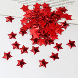 elvesmall 100Pcs Gold/Silver Stars for Christmas Party Decor Foam Fabric Stars DIY Scrapbook Cards Ornaments Embellishments Accessory