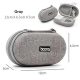 elvesmall Electronics Accessories Travel Organizer Hard Shell Digital Gadgets Storage Bag for Mac Adapter Mouse Data Cable Earphone HDD
