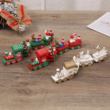 elvesmall  Plastic Train/New Wooden Christmas Ornament Merry Christmas Decoration For Home Xmas Gifts Noel Natal Navidad New Year