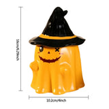 elvesmall Halloween Ghost Cup Fun and Unique Ghost Desgn Gifts for Family Friends Ceramic Mug with Lid