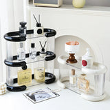 elvesmall Acrylic Perfume Storage Organizer Rack Multi-layer Doll Display Stand Holder Transparent Desktop Entryway Storage Box Organizer