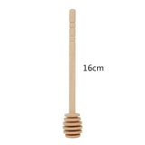 elvesmall  8/10/16CM Wooden Stirrers Honey Dipper Wood Honey Spoon Stick Honey Jar Stick Collect Dispense Honey Wedding Party Gif