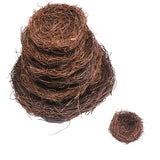 elvesmall 8-25cm Round Rattan Bird Nest Easter Decoration Bunny Eggs Artificial Vine Nest For Home Garden Decor Happy Easter Party Supply