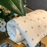 elvesmall  High End Cherry Lyocell Fiber Summer Cooling Blanket Silky Skin Friendly Breathable Quilts Summer Comforter for Child Adults
