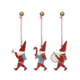 elvesmall Metal Hand Painted Hanging Christmas Tree Decoration, Holiday Gift, Hand Painted