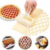 elvesmall Plastic Lattice Roller Cutter Dough Cutter Pie Pizza Cookies Pull Mesh Wheel Knife Baking Pastry Tools Kitchen Accessories