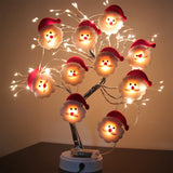 elvesmall Snowman Christmas LED Garland String Light Merry Christmas Decorations For Home  Cristmas Tree Ornament Xmas Navidad Gifts