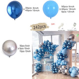 elvesmall Double Apricot Nude Balloon Garland Arch Kit Macaron Blue Kids Birthday Party Decor Latex Baby Shower Wedding Ballons Decoration