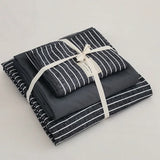 elvesmall  3/4Pcs Skin Friendly Microfiber Duvet Cover Set, Washed Cotton Craft, Double Queen King Plaid Bed Cover Bed Linen Bedding Set