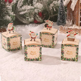 elvesmall Christmas Candy Box Gift Bags Cristmas Santa Claus Cookie Candy Packages 2023 Merry Christmas Party Decorations for Home