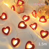 elvesmall Christmas Wood House LED Light Xmas Tree Decorative Light String Wall Hanging Decoration Christmas Atmosphere Decor