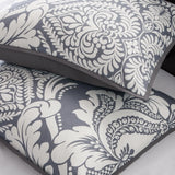 elvesmall  Adela 6PC Cotton Sateen Printed Duvet Cover Bedding Set Comfortable Luxurious Soft   All Season Comforter C