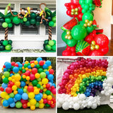 elvesmall 10/20pcs Black White Balloons Red Green Ballon Graduation Baby Shower Ball Helium Adult Wedding Birthday Party Decoration Globos