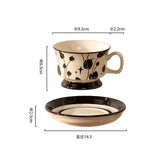 elvesmall  -  200ML European ceramic coffee cup mug premium sense hand-painted cup exquisite afternoon tea latte coffee mug birthday gift mug
