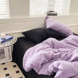 elvesmall Soft Pink Bedding Sets Duvet Cover Set Bedclothes Bedspread Pillowcases Single Double Queen Size Bed Sheet Sets For Girls