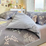 elvesmall High Quality Cotton Bedding Set:1Duvet Cover  2Pillowcases (No Sheet), Breathable Skin Friendly for Single/Couple Bed, 17 Sizes