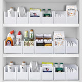 elvesmall Cabinet Storage Box Kitchen Sundries Organizer Box Cupboard Basket Storage Case Cabinet Desktop Snack Makeup Spice Bottle Holder