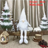 elvesmall Christmas Dolls Tree Decor New Year Ornament Reindeer Snowman Santa Claus Standing Doll Navidad Decoration Merry Christmas