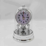 elvesmall Mute Desktop Office Clock Desk Clock European Retro Style Living Room Clock Antique Home Decoration
