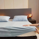elvesmall Autumn Winter Warm Fitted Bed Sheet Flannel Soft Comfortable Queen Bed Sheets Thicked Coral Fleece Mattress Cover Plush Bedsheet