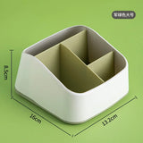 elvesmall Multifunctional Tissue Storage Box Cover Napkin Holder Sundries Ontainer Stationery Organizer for Bedroom Office Bathroom Vanity