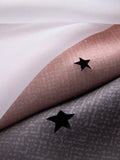 elvesmall Blackout Kids Curtains for Bedroom Thermal Insulated Silver Twinkle Star Curtains for Boys Antique Grommet Top Window Treatment